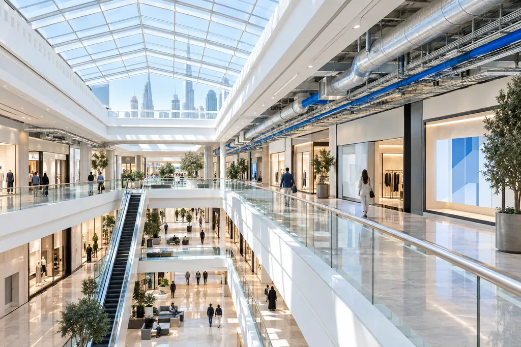 Shopping mall atrium